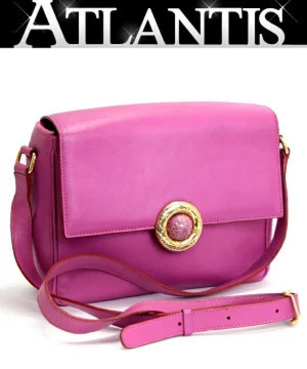 Celine Starball shoulder bag pink leather goldtone Pink
